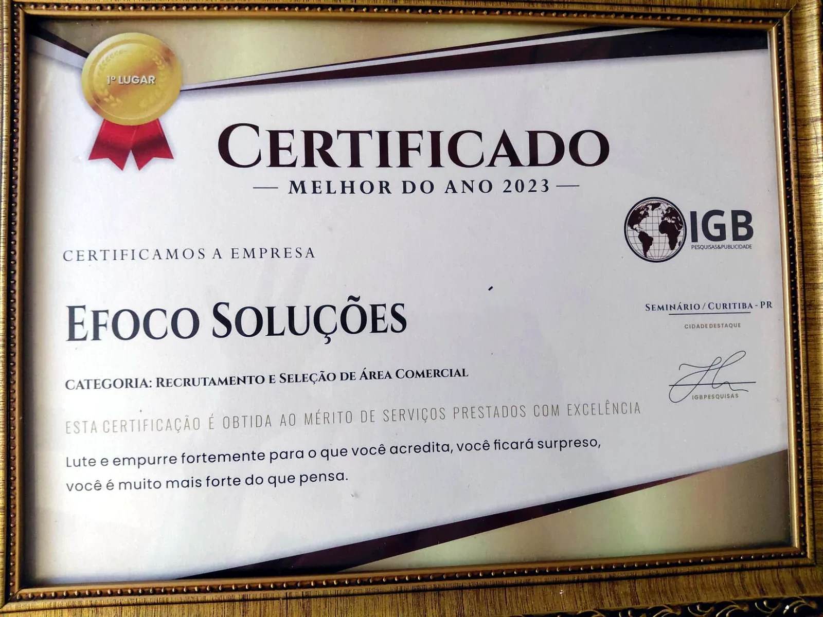 Certificado IGP 2023